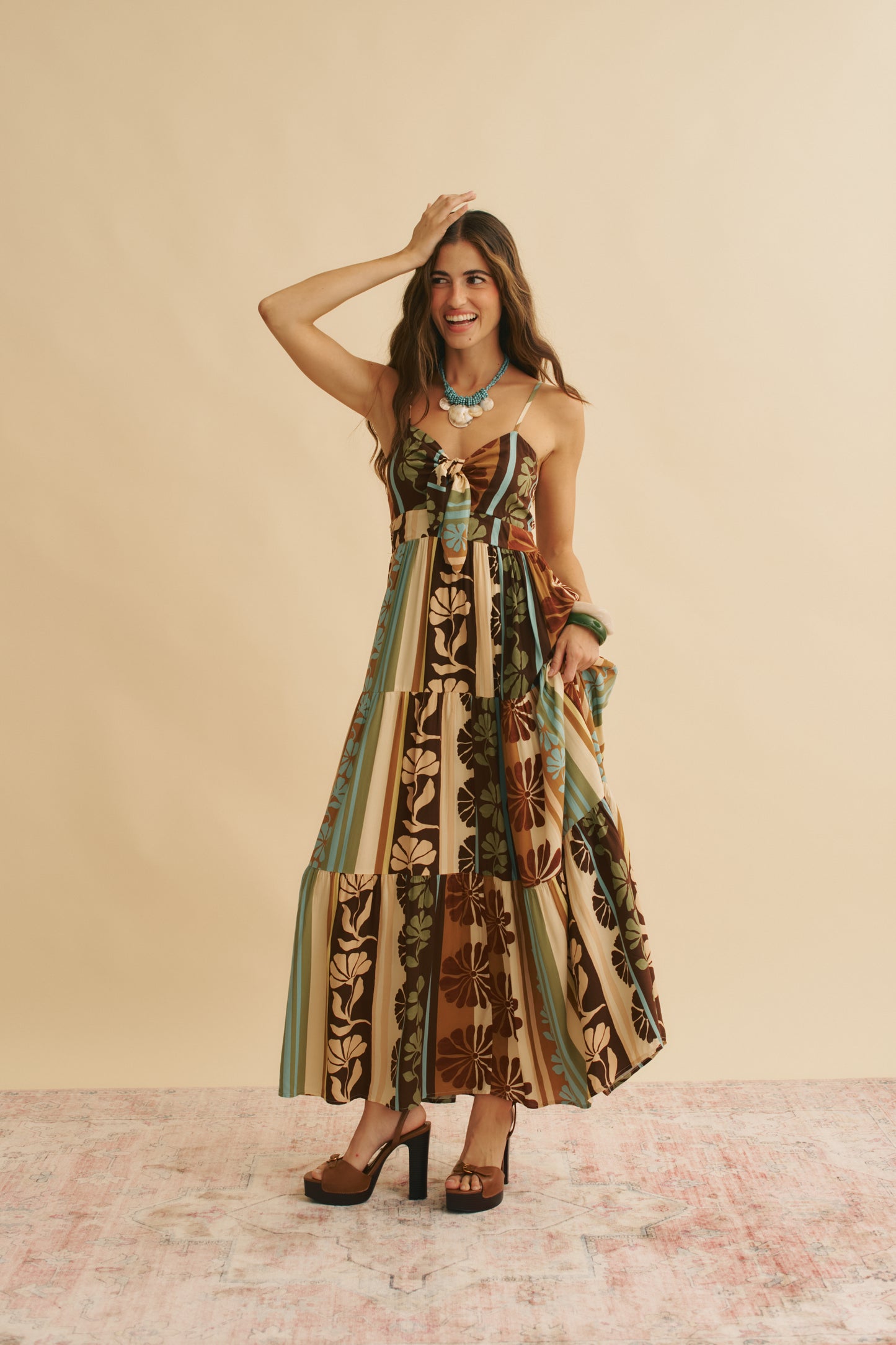 CACAO MIST PRINT BAMBI MAXI