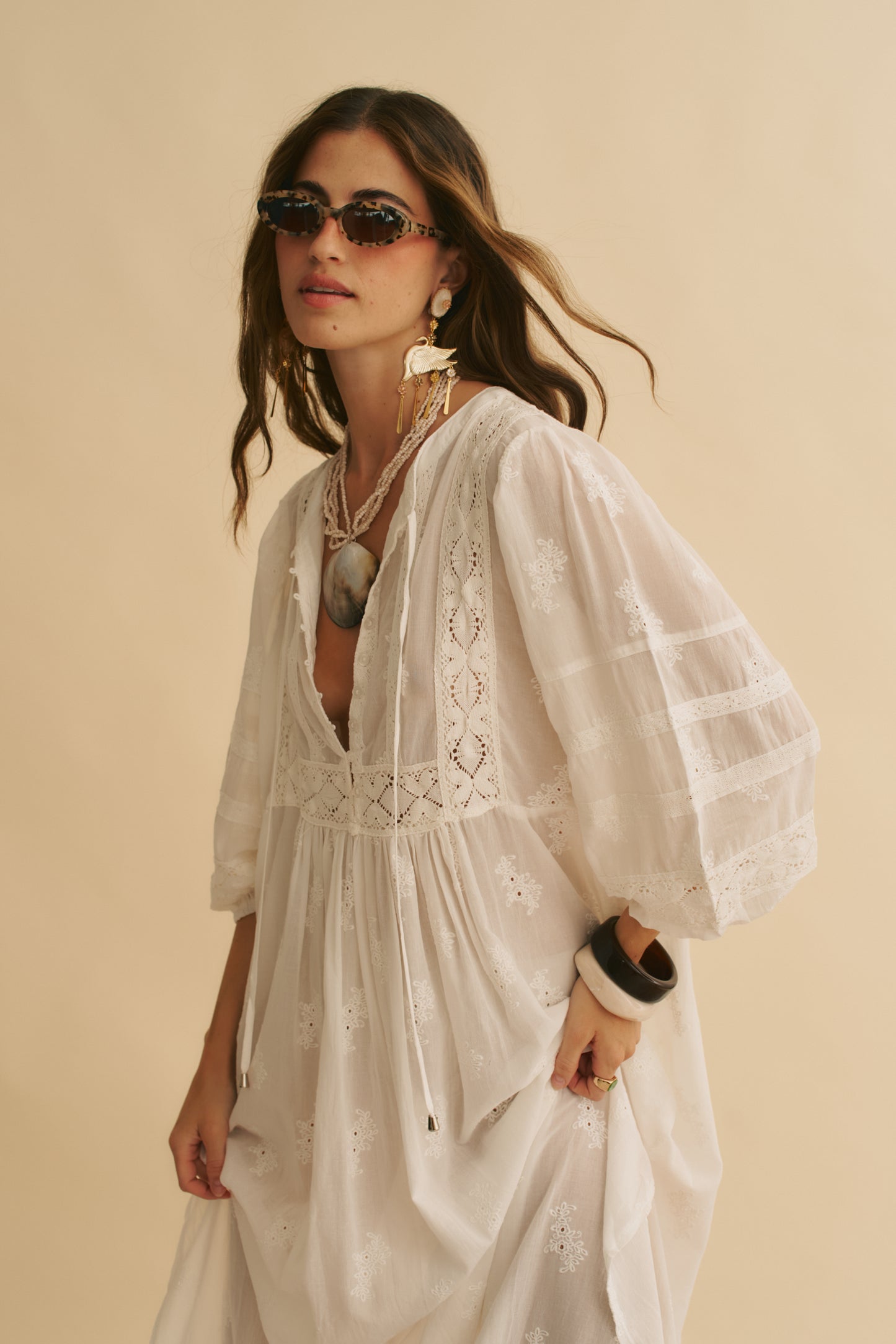 ETHEREA EMBROIDERED MEADOW MAXI