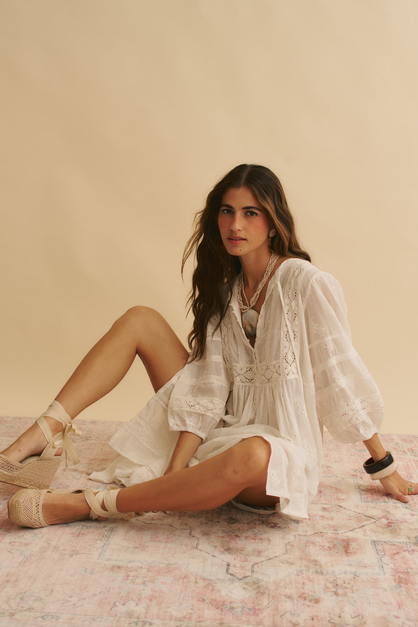 ETHEREA EMBROIDERED MEADOW MAXI