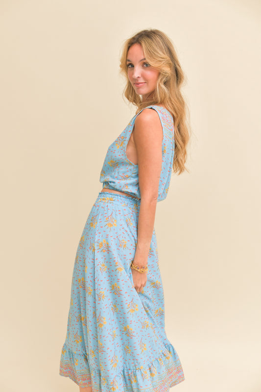 LAGUNA FLEUR PRINT VELA SKIRT