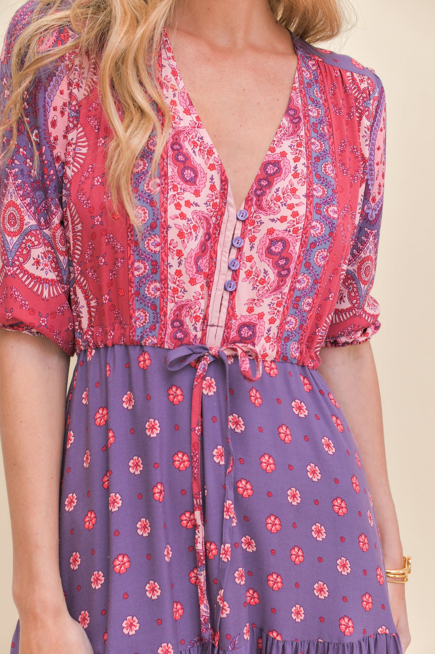 ROSEWOOD PRINT TESSA MAXI