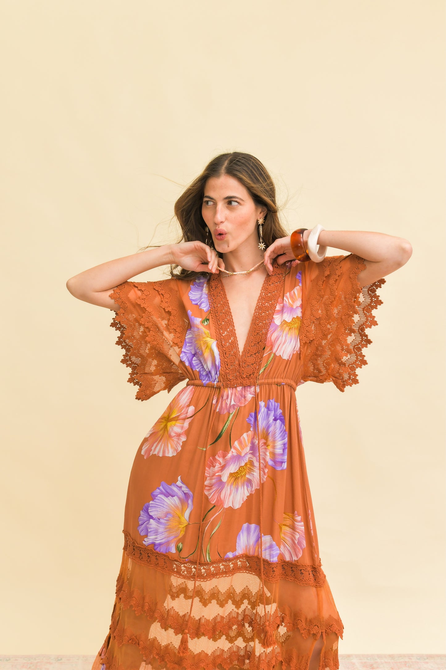 SERENDIPITY PRINT BUNGALOW DRESS