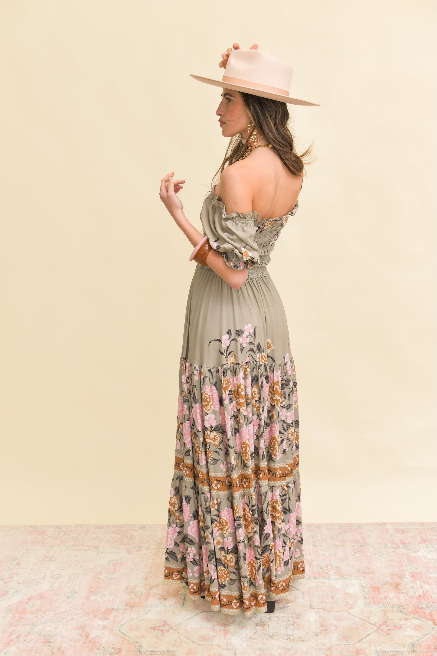 ADORE YOU PRINT CLAUDETTE MAXI DRESS