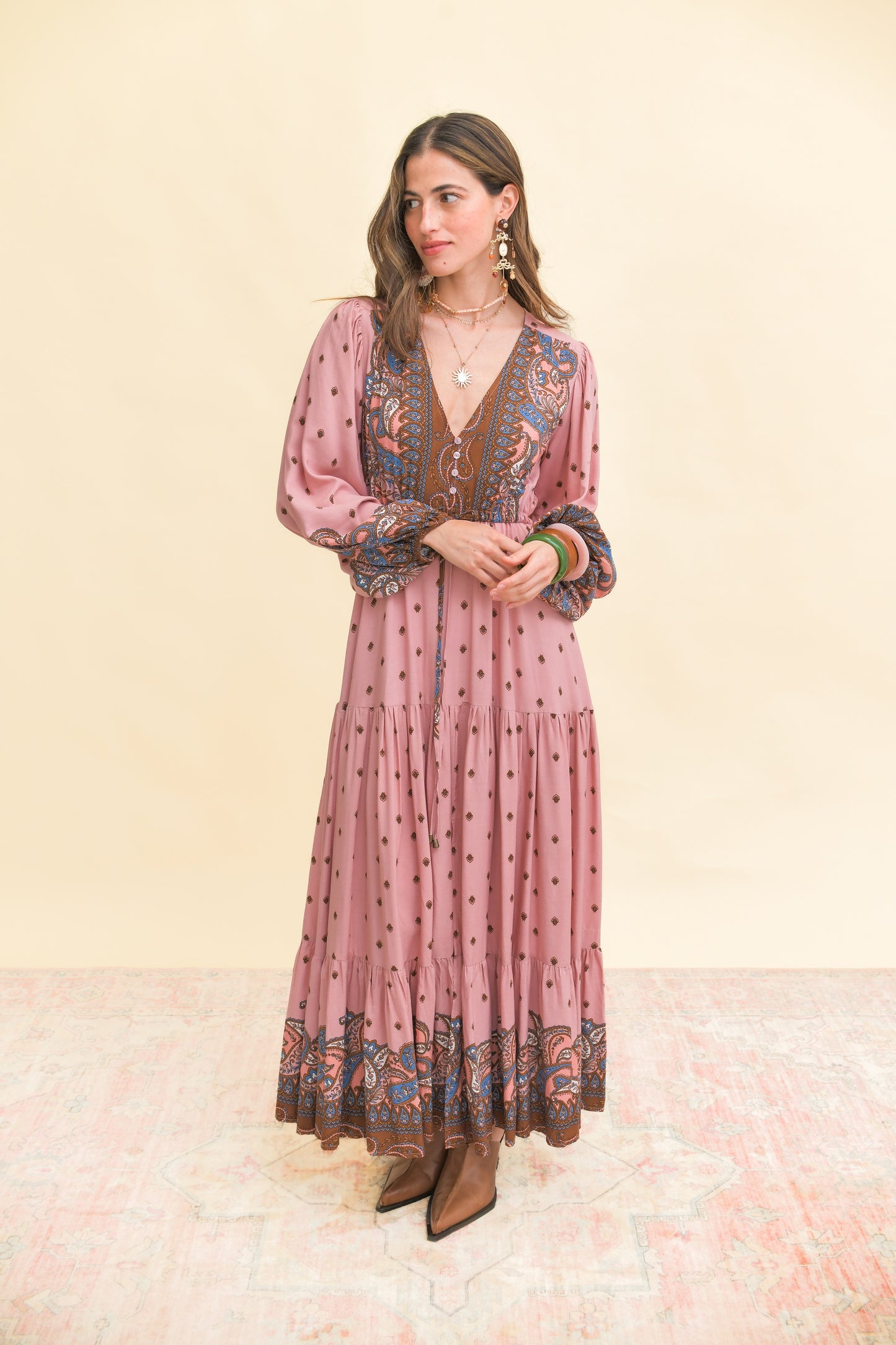 SERAPHINA PRINT TERESA MAXI DRESS