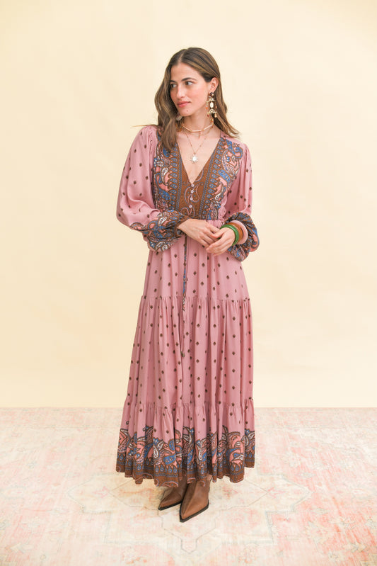 SERAPHINA PRINT TERESA MAXI DRESS