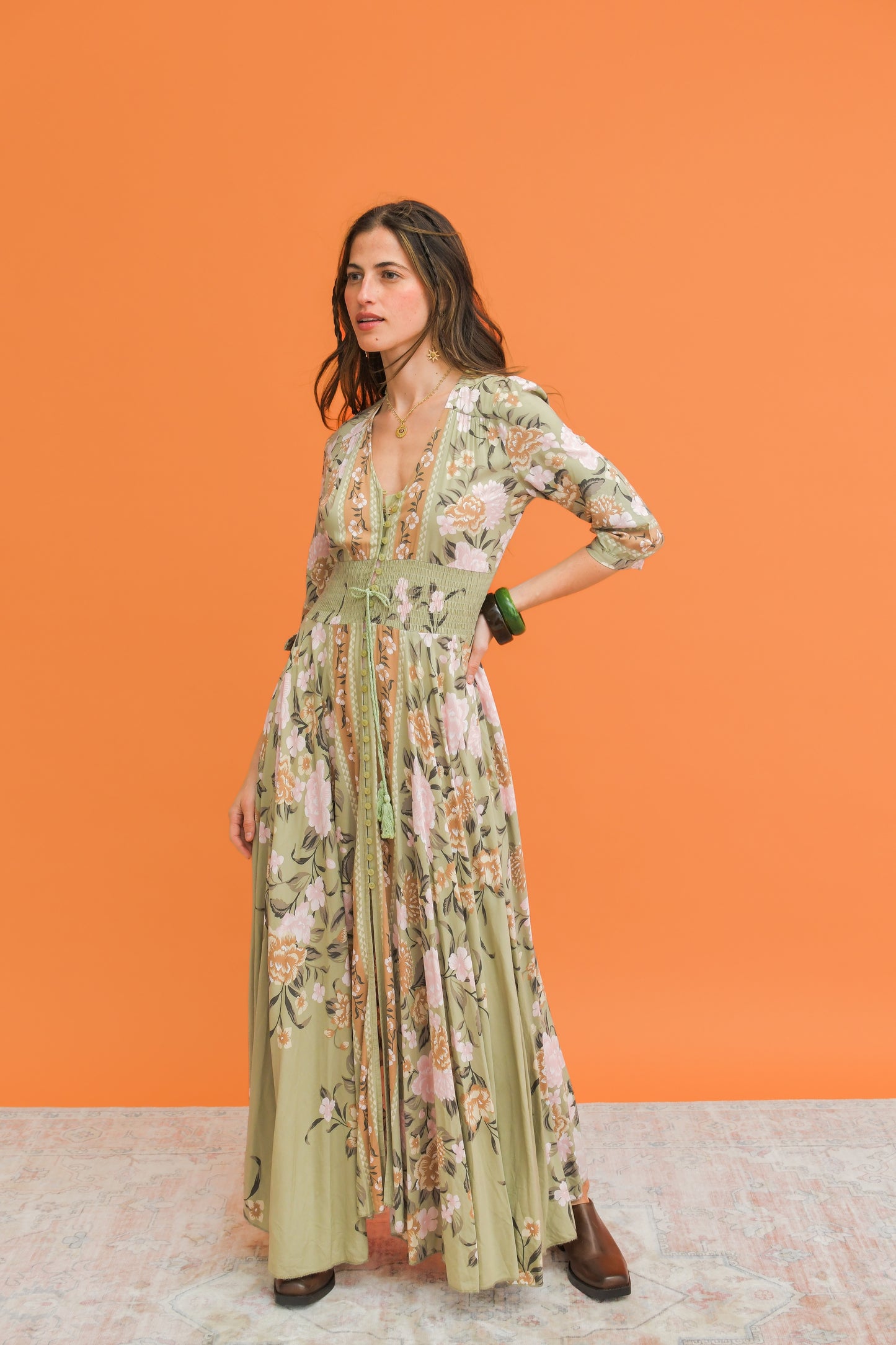 ADORE YOU PRINT INDIANA MAXI DRESS