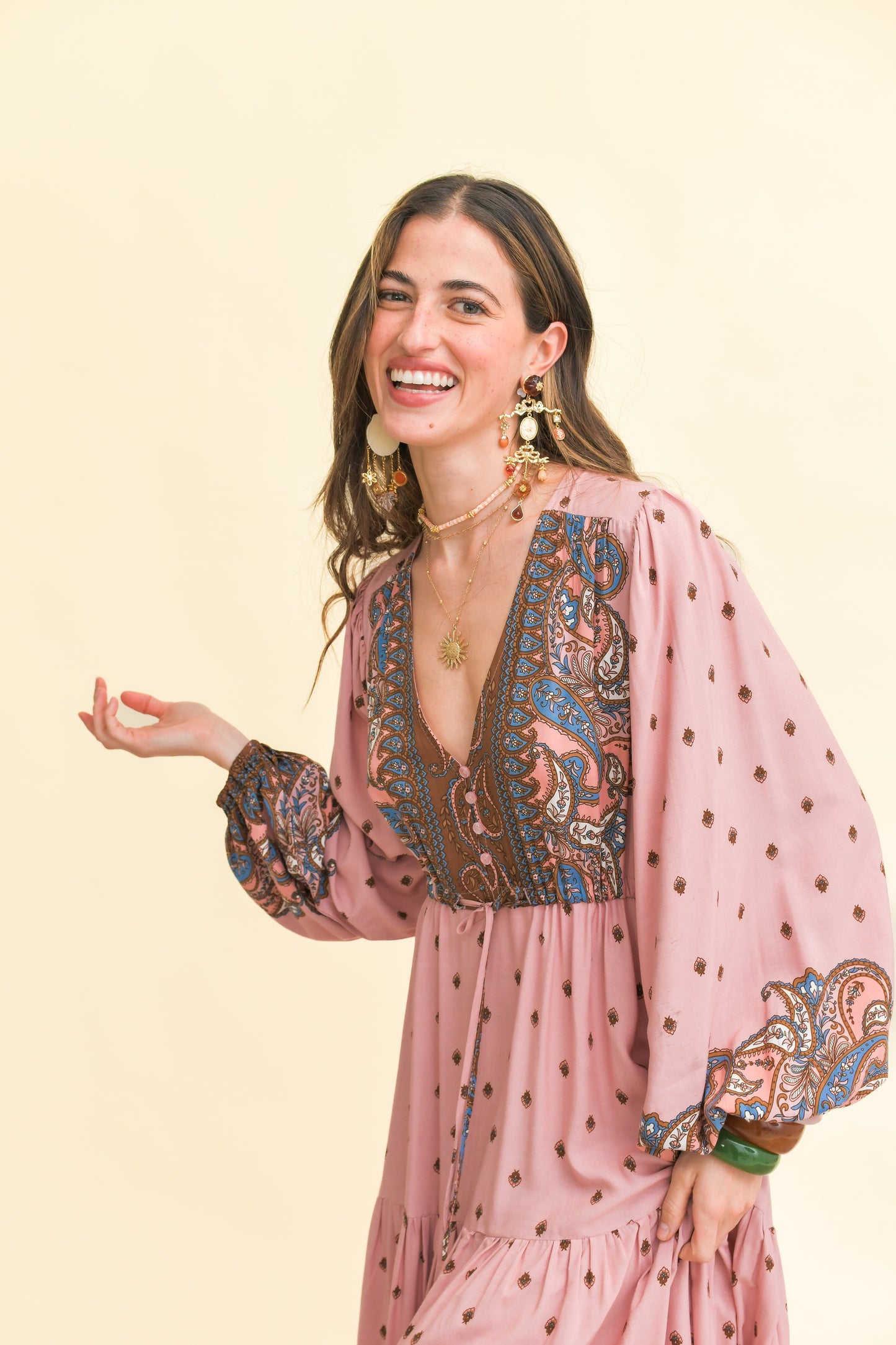 SERAPHINA PRINT TERESA MAXI DRESS