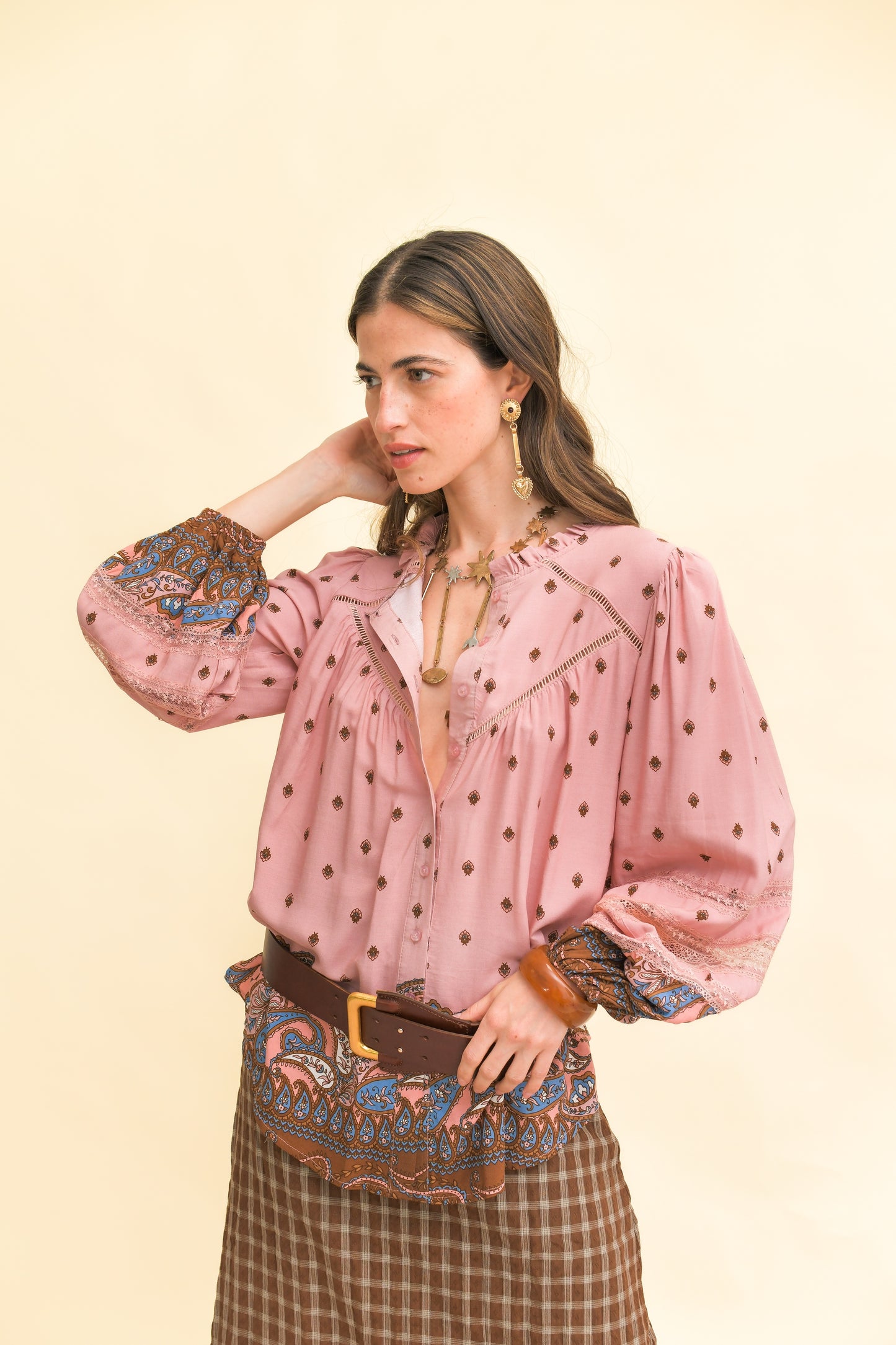 SERAPHINA PRINT ELIZA BLOUSE