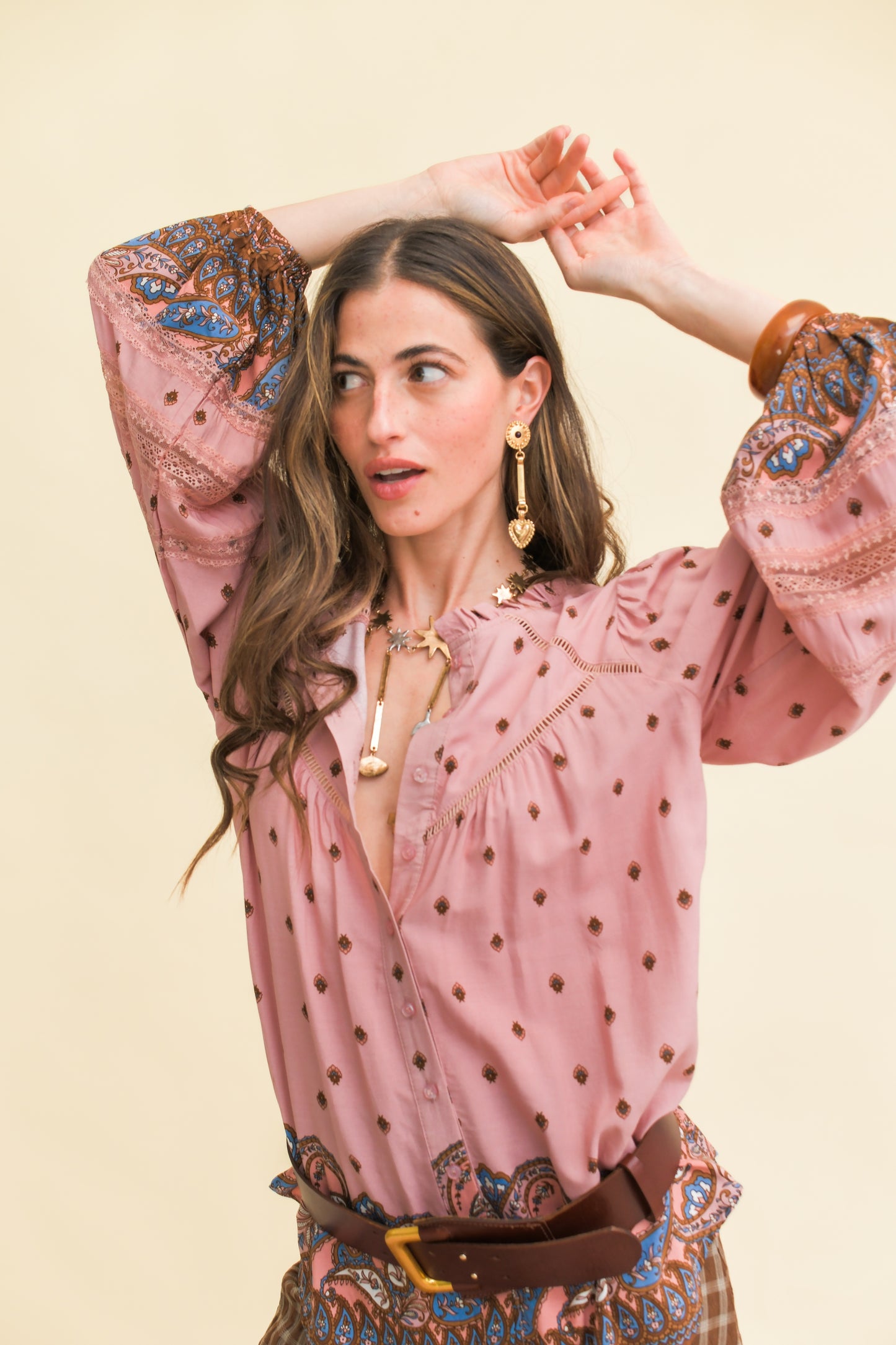 SERAPHINA PRINT ELIZA BLOUSE