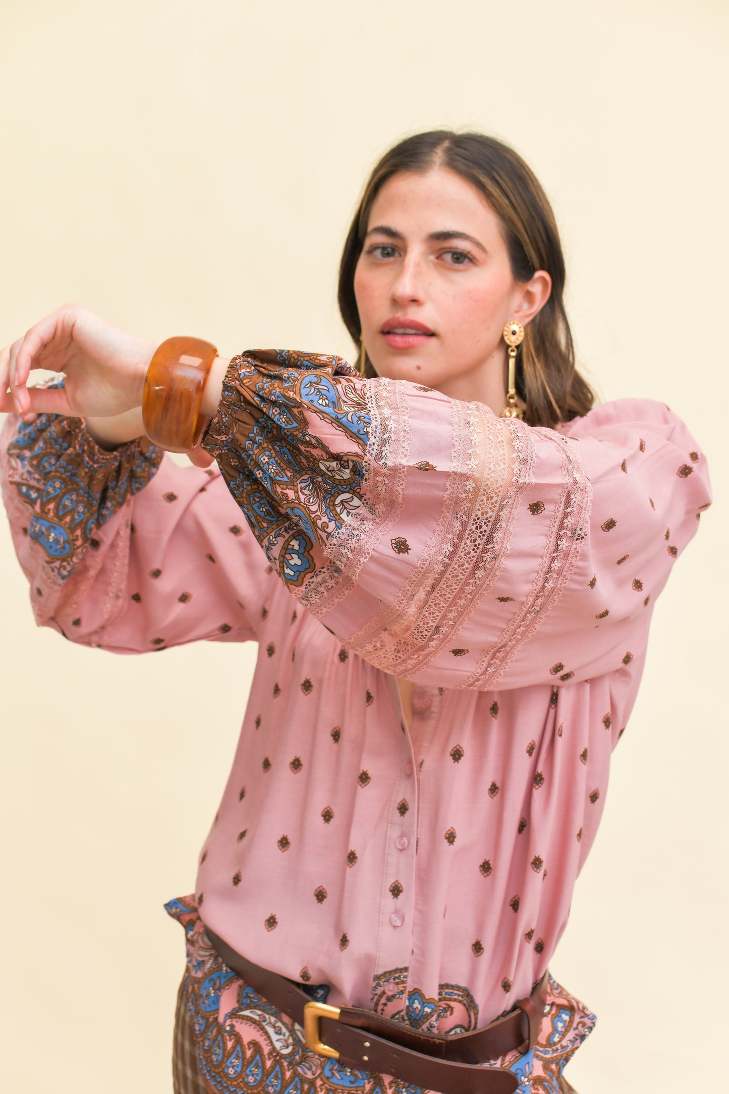 SERAPHINA PRINT ELIZA BLOUSE
