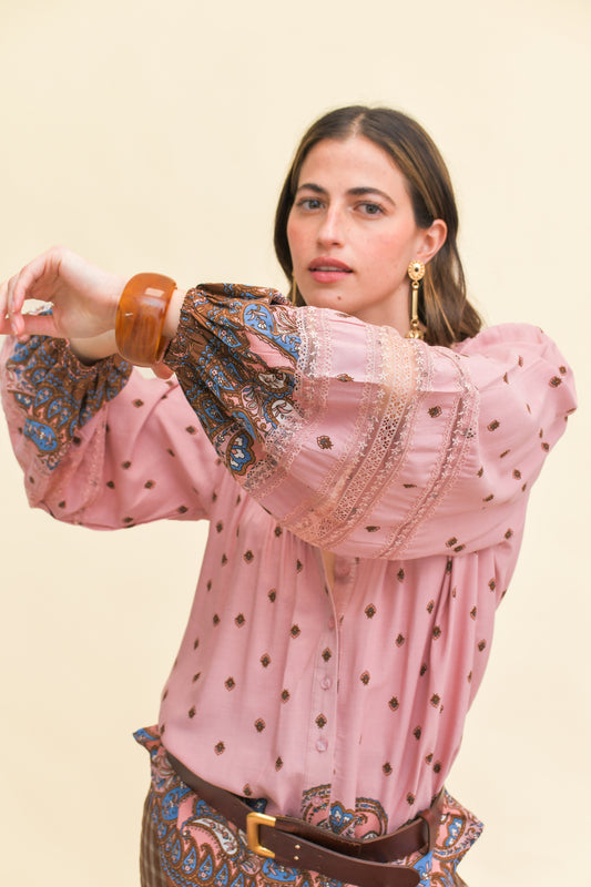 SERAPHINA PRINT ELIZA BLOUSE