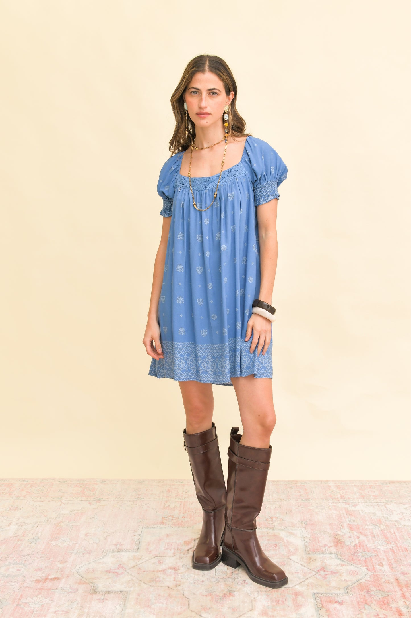 AZURRA PRINT EVIE MINI DRESS