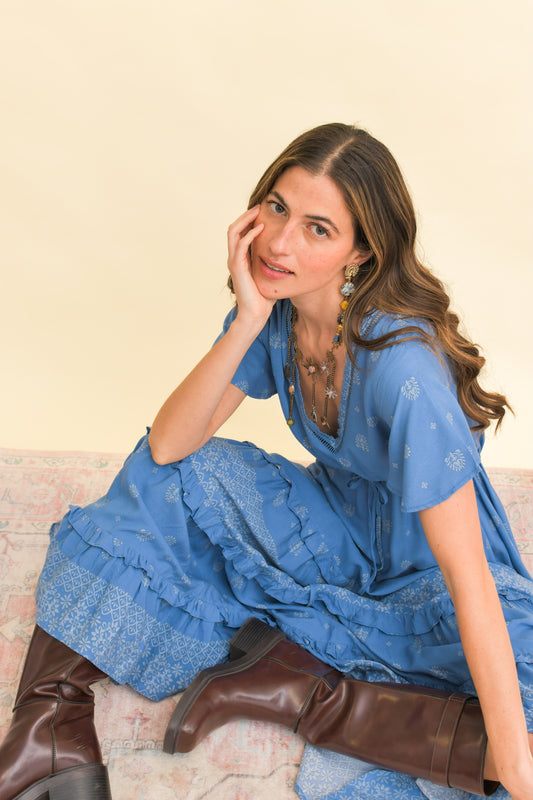 AZURRA PRINT JACKIE MAXI DRESS