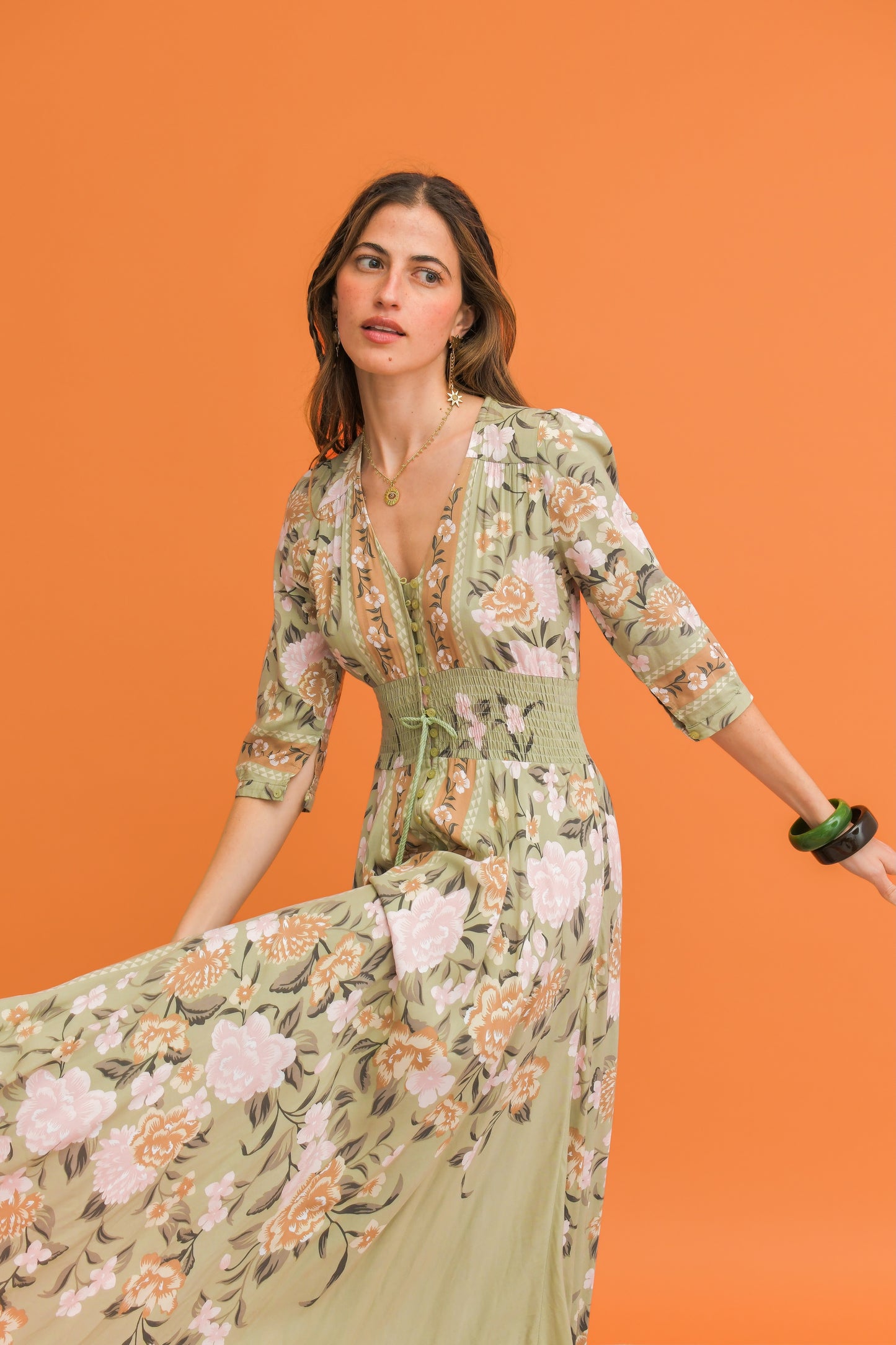 ADORE YOU PRINT INDIANA MAXI DRESS
