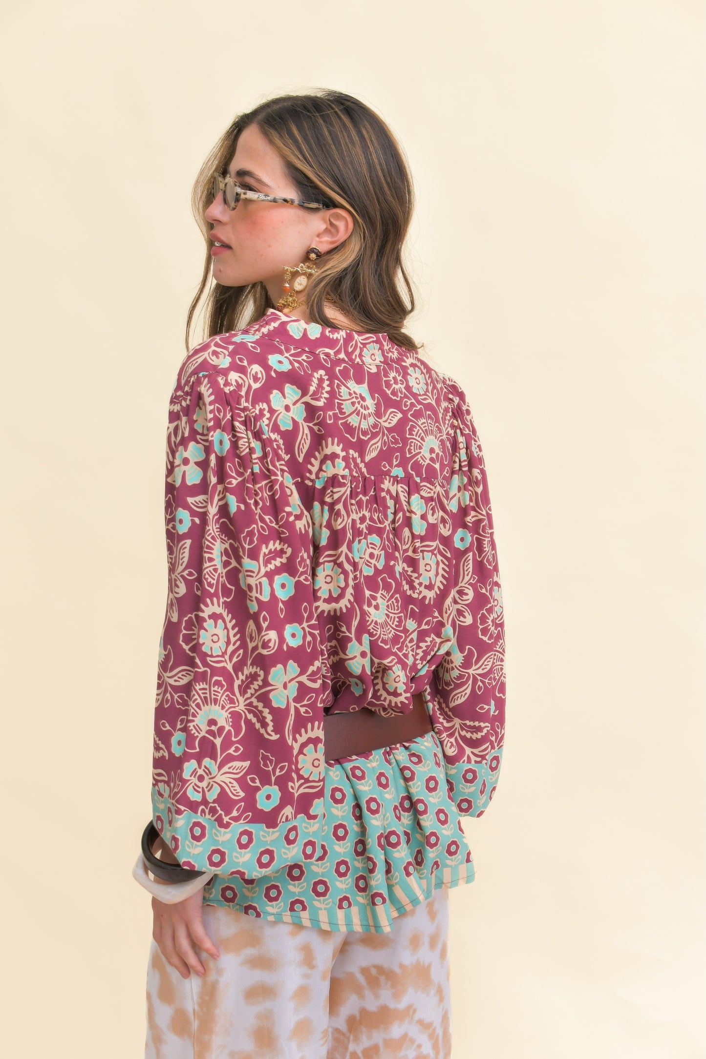 ATHENA PRINT BEE BLOUSE