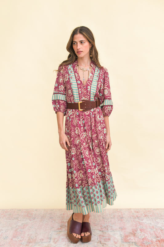 ATHENA PRINT MILA MIDI DRESS