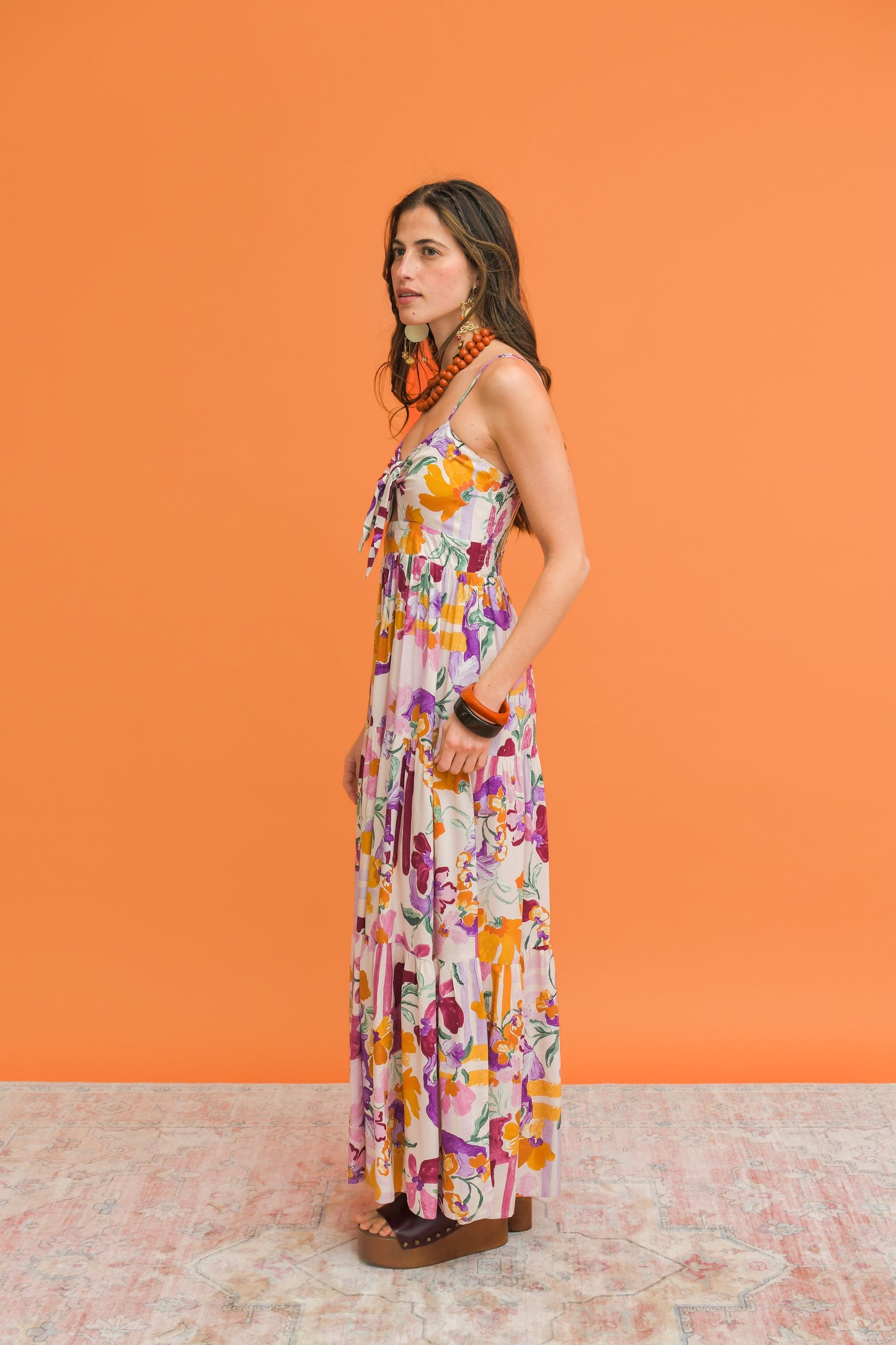 SWEET LILLY PRINT BAMBI MAXI DRESS