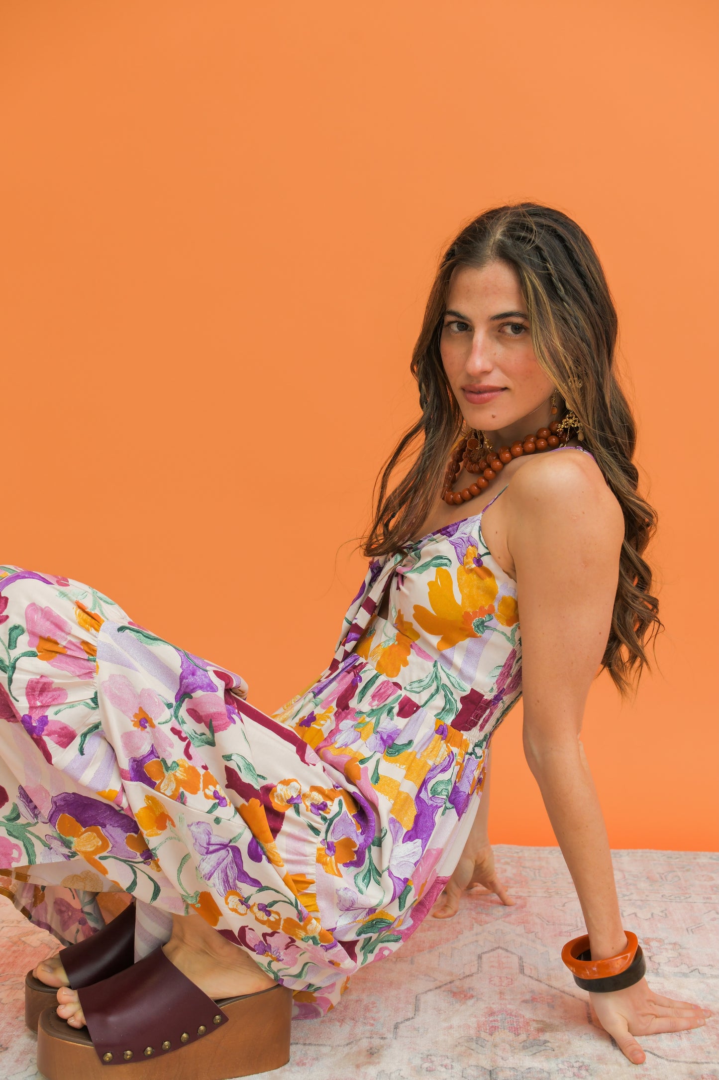 SWEET LILLY PRINT BAMBI MAXI DRESS