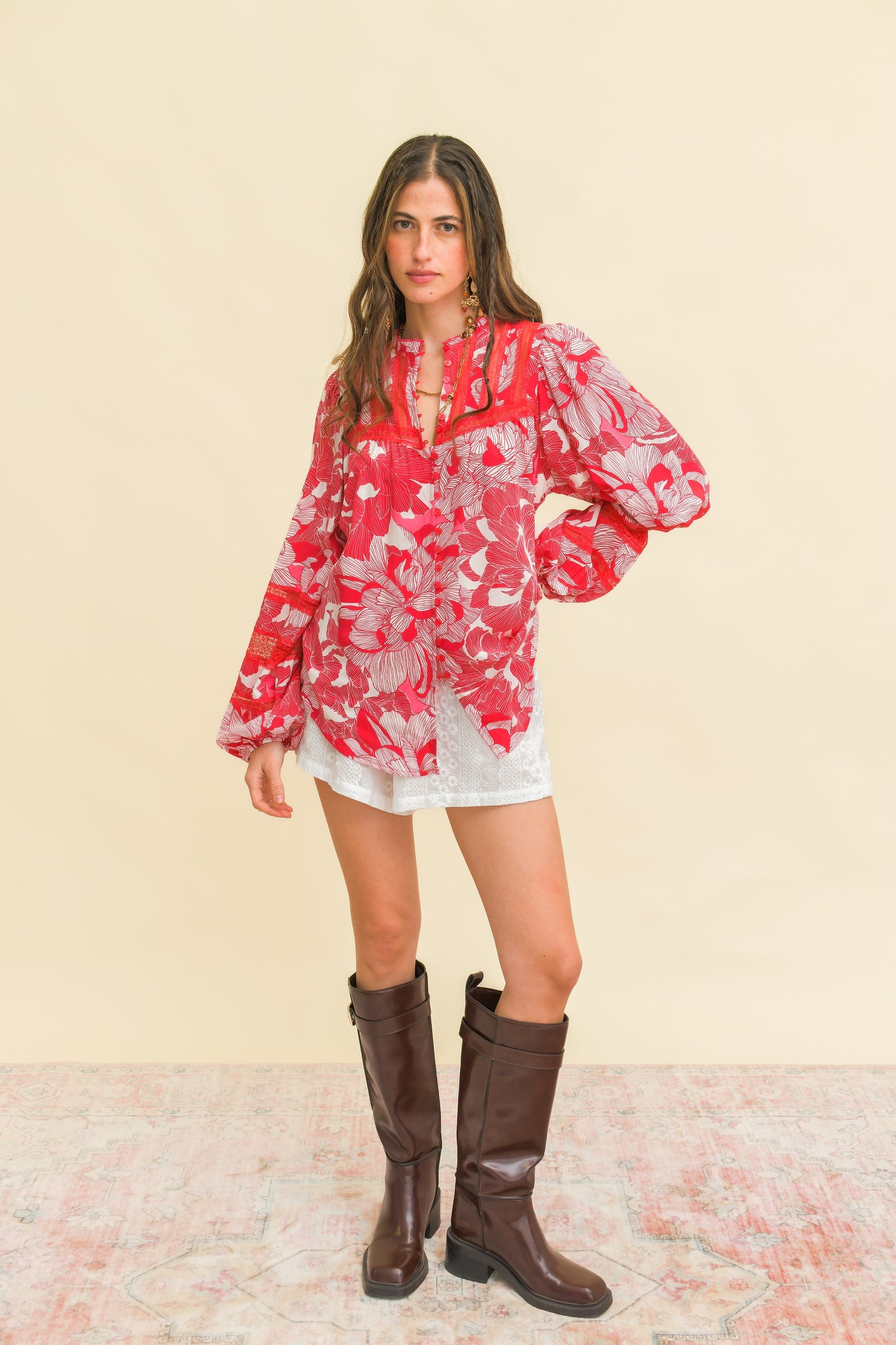 SOULINA PRINT NADIA BLOUSE