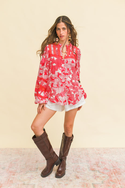 SOULINA PRINT NADIA BLOUSE