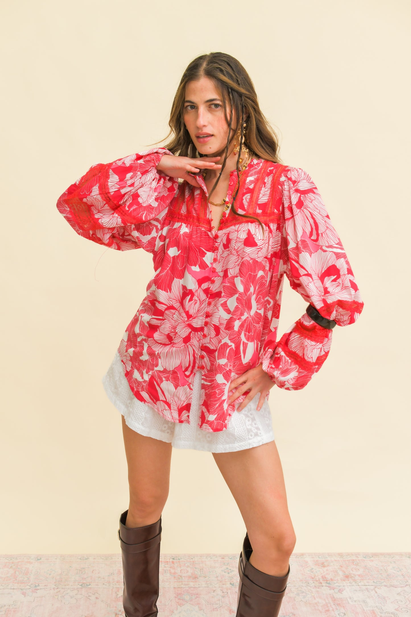 SOULINA PRINT NADIA BLOUSE