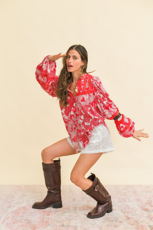 SOULINA PRINT NADIA BLOUSE