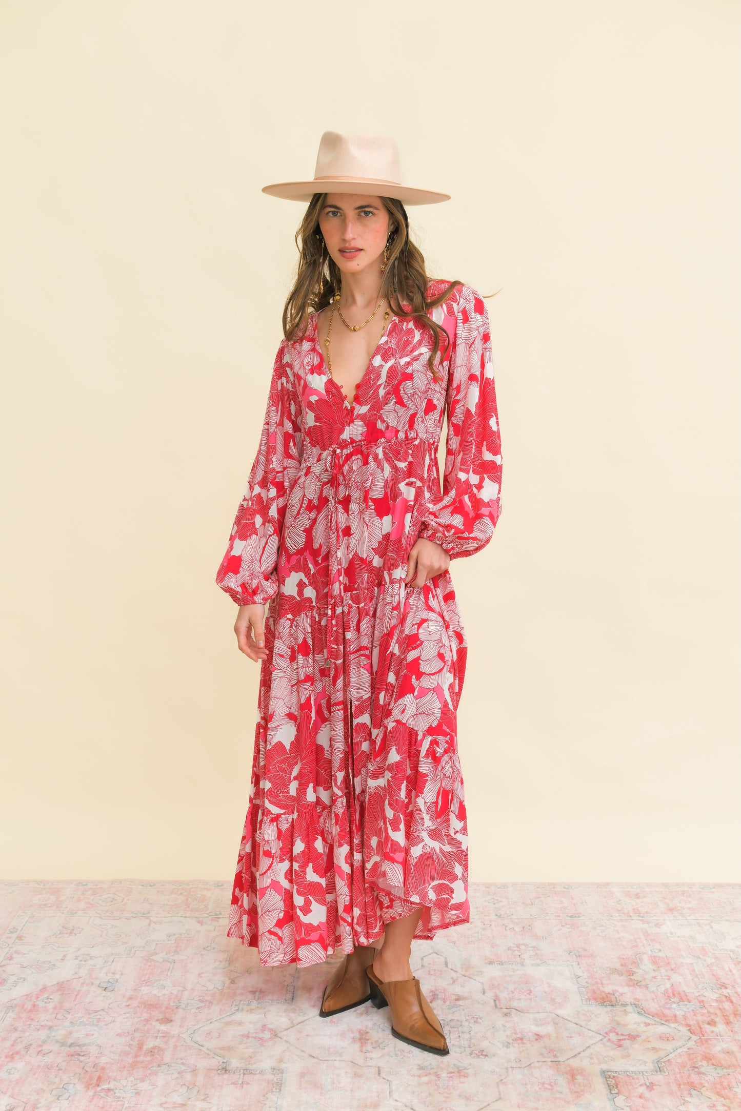 SOULINA PRINT TERESA MAXI DRESS
