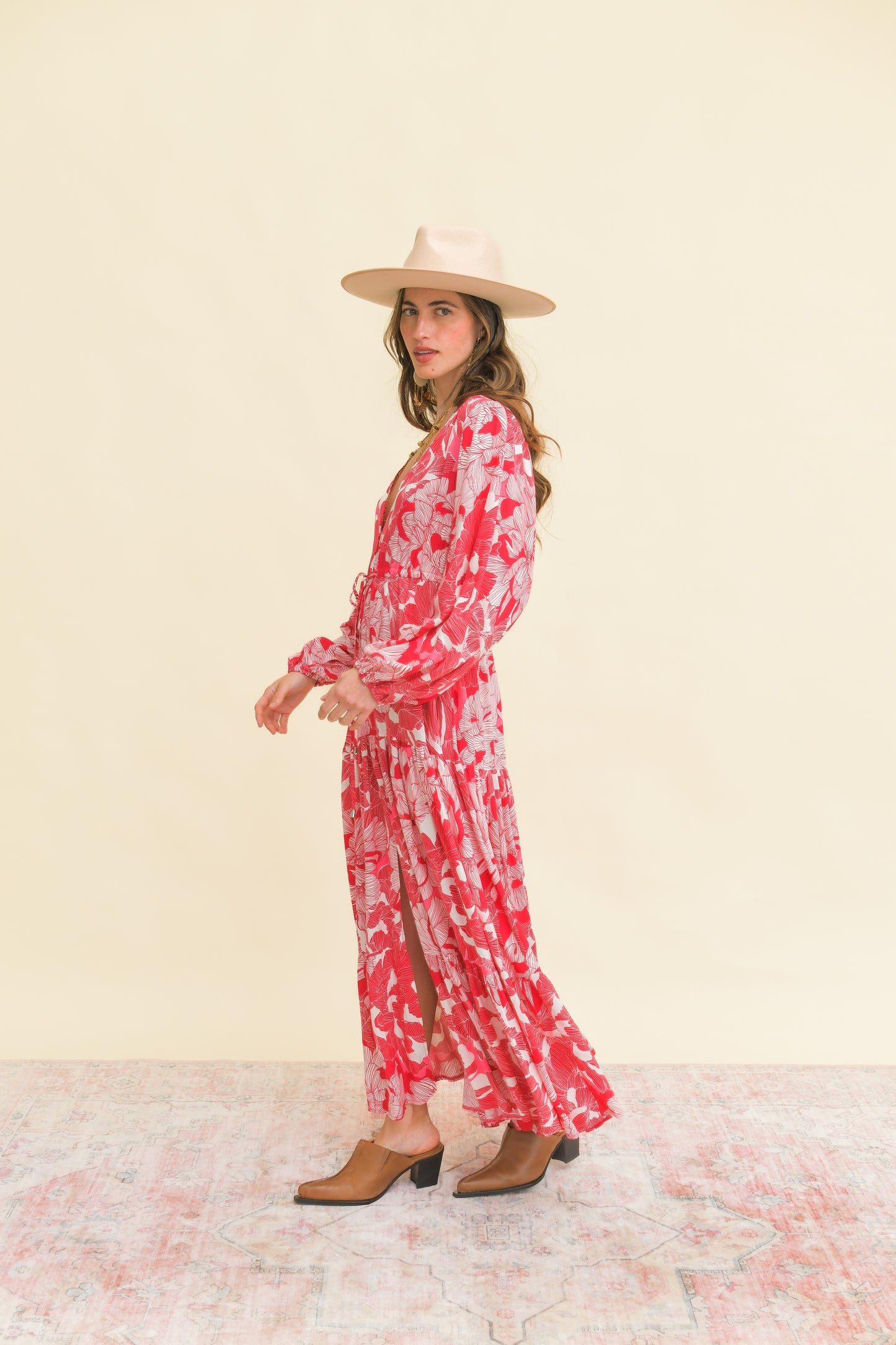 SOULINA PRINT TERESA MAXI DRESS