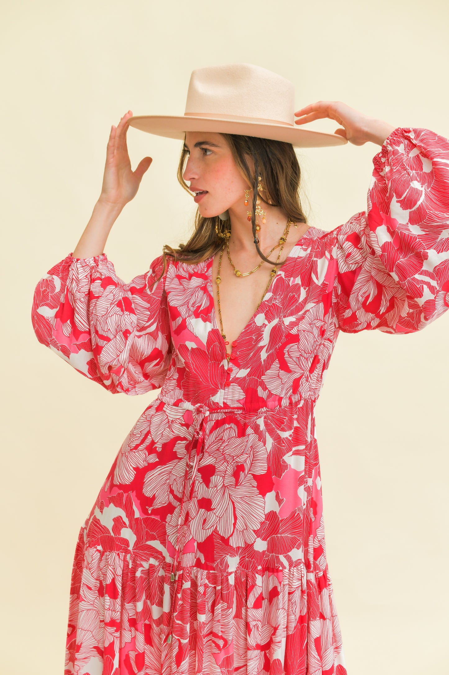 SOULINA PRINT TERESA MAXI DRESS