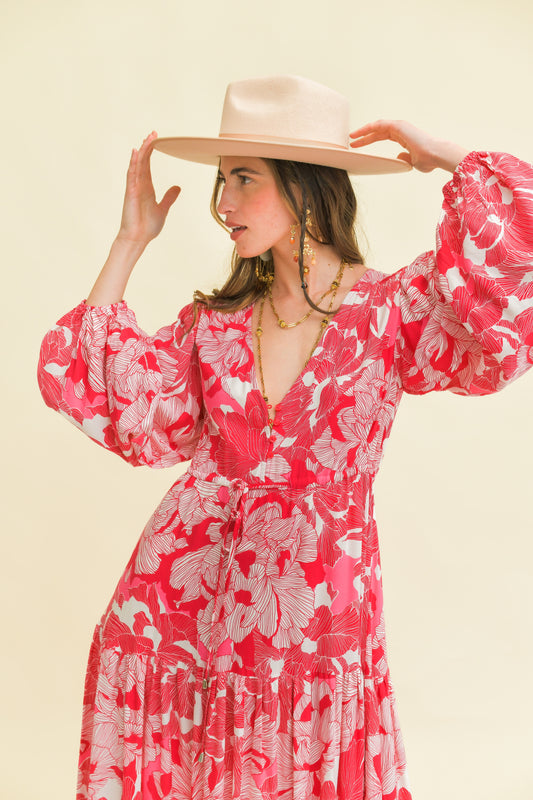 SOULINA PRINT TERESA MAXI DRESS