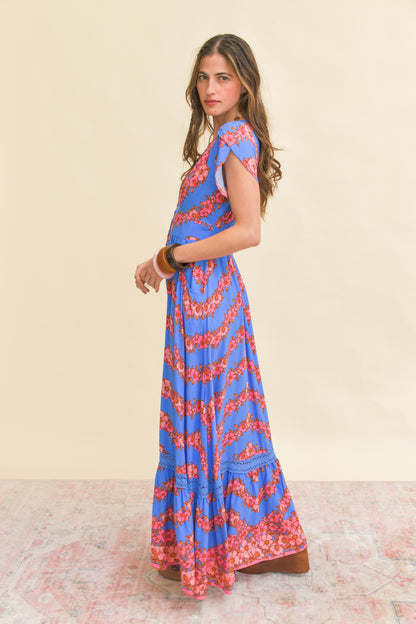 LITTLE FLOWERS PRINT TABITHA MAXI DRESS