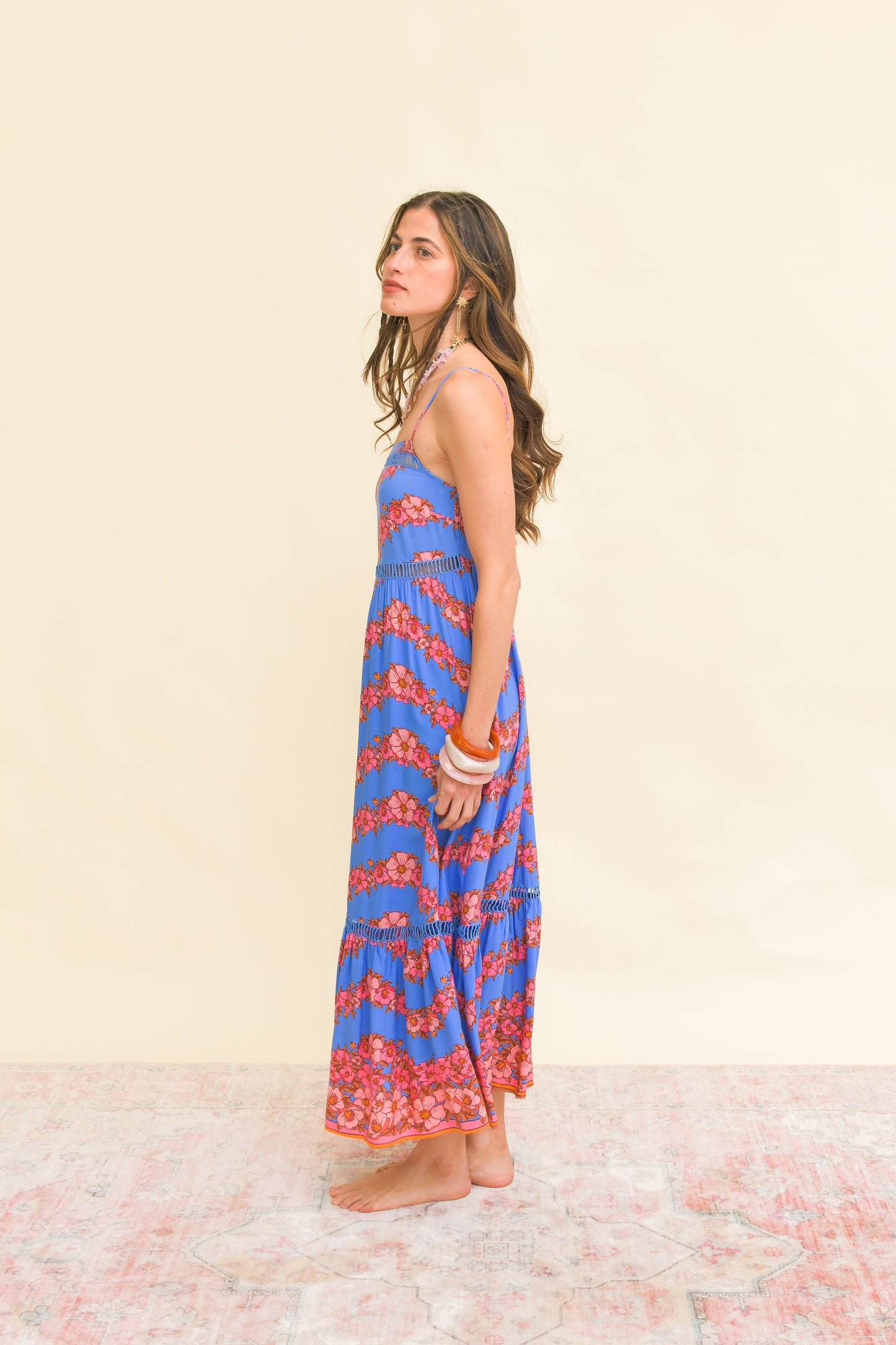 LITTLE FLOWERS PRINT ILUKA MIDI DRESS