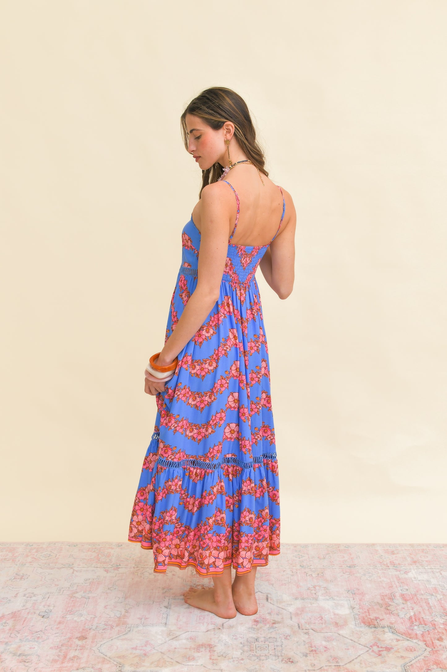 LITTLE FLOWERS PRINT ILUKA MIDI DRESS