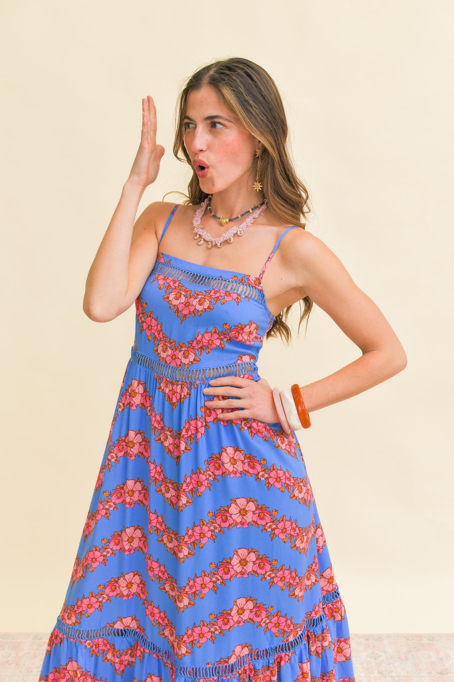 LITTLE FLOWERS PRINT ILUKA MIDI DRESS