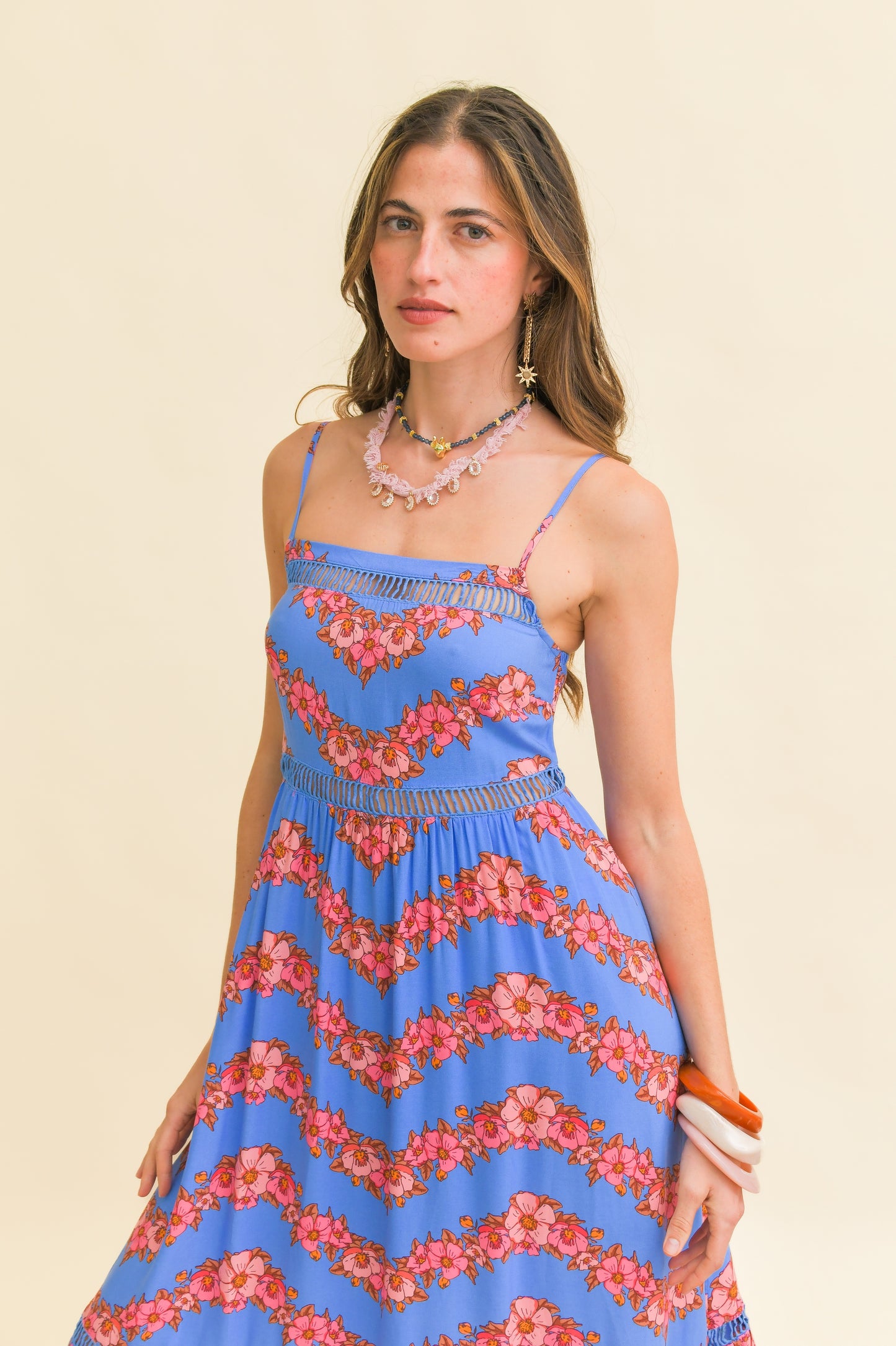 LITTLE FLOWERS PRINT ILUKA MIDI DRESS