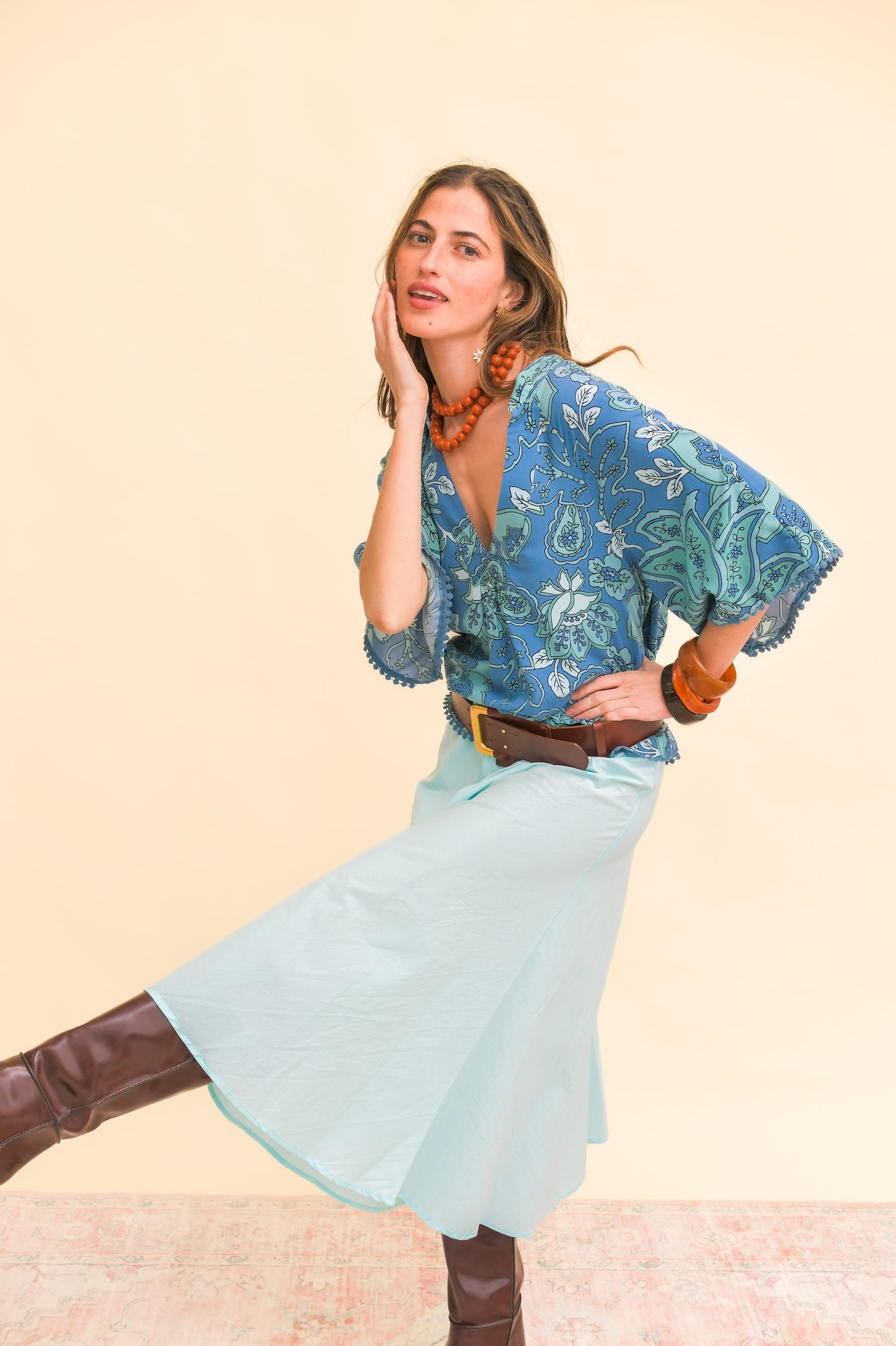 SERENADE PRINT GABRIELLA TOP