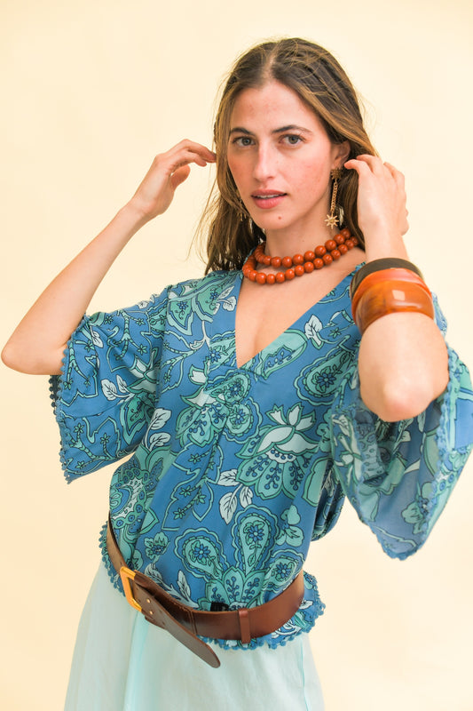 SERENADE PRINT GABRIELLA TOP