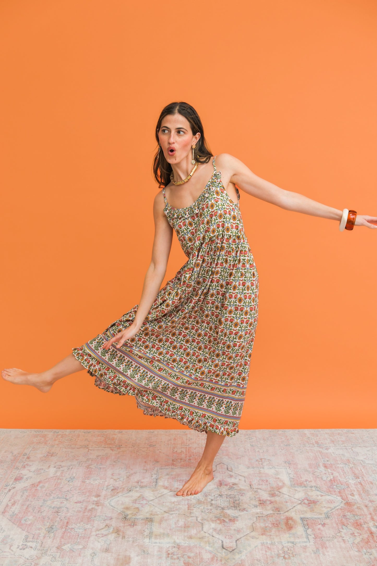 HARLOWE PRINT BIBI DRESS
