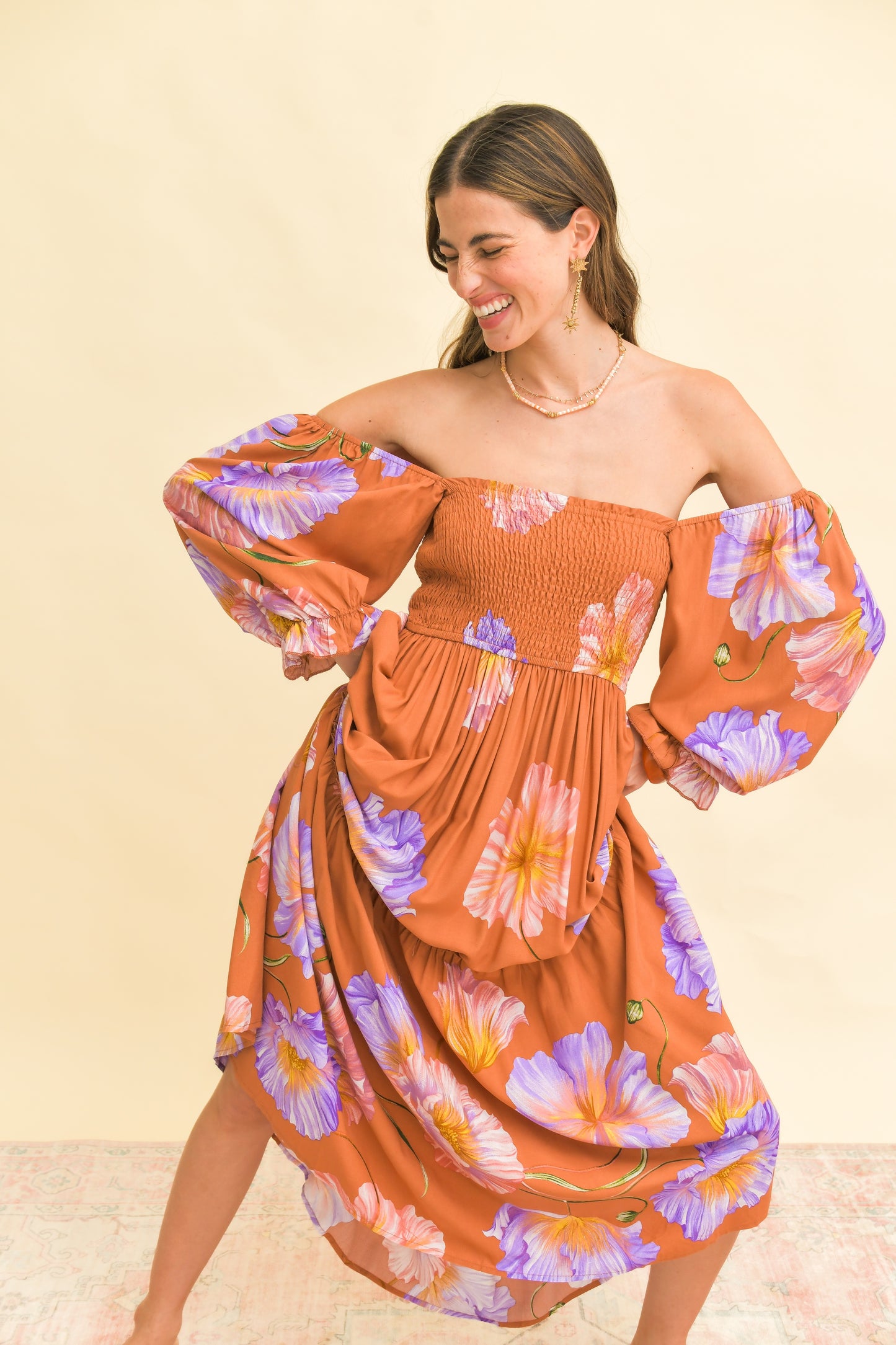 SERENDIPITY PRINT EVORY DRESS