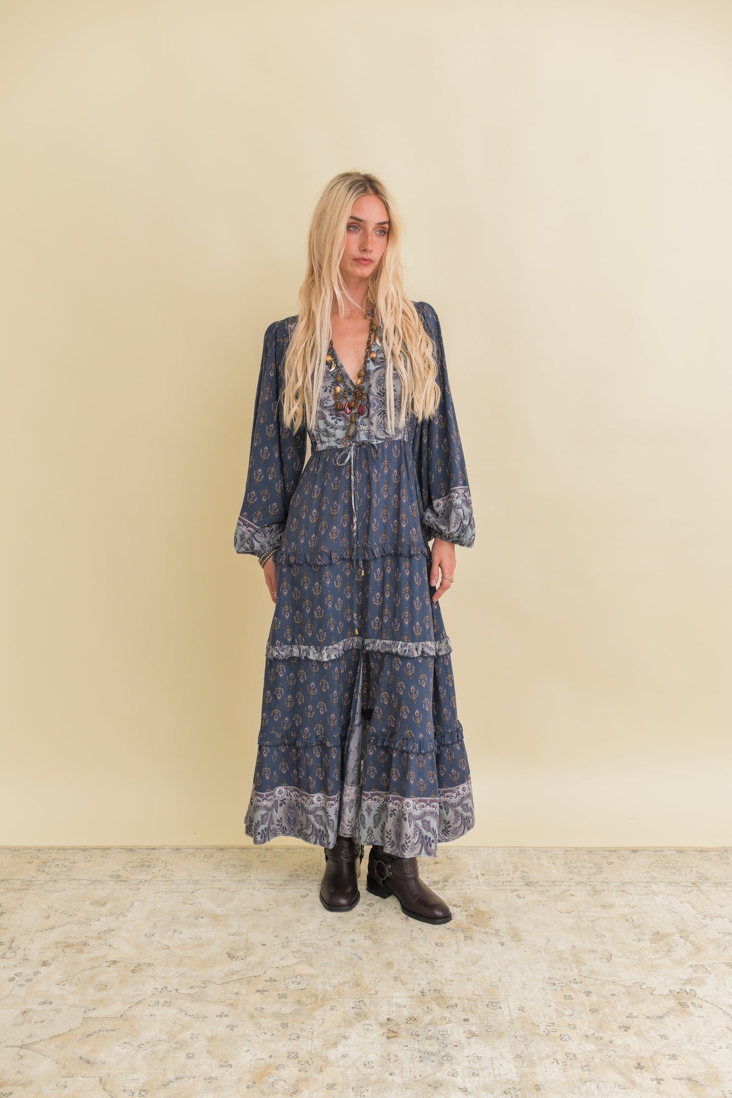 NICO PRINT LUCIANA MAXI DRESS