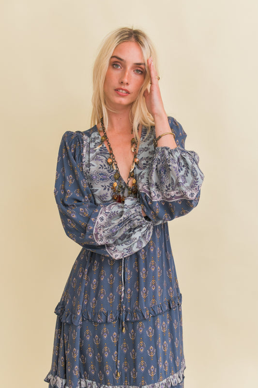 NICO PRINT LUCIANA MAXI DRESS