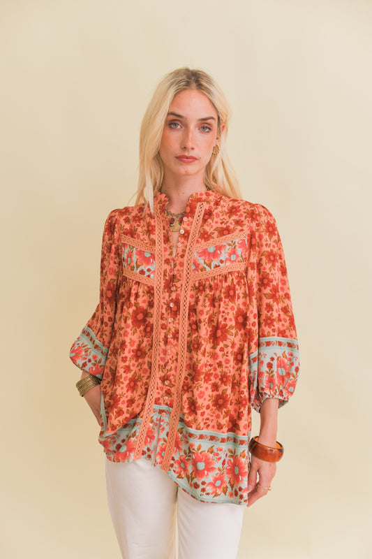 LILLIANA PRINT BREE BLOUSE