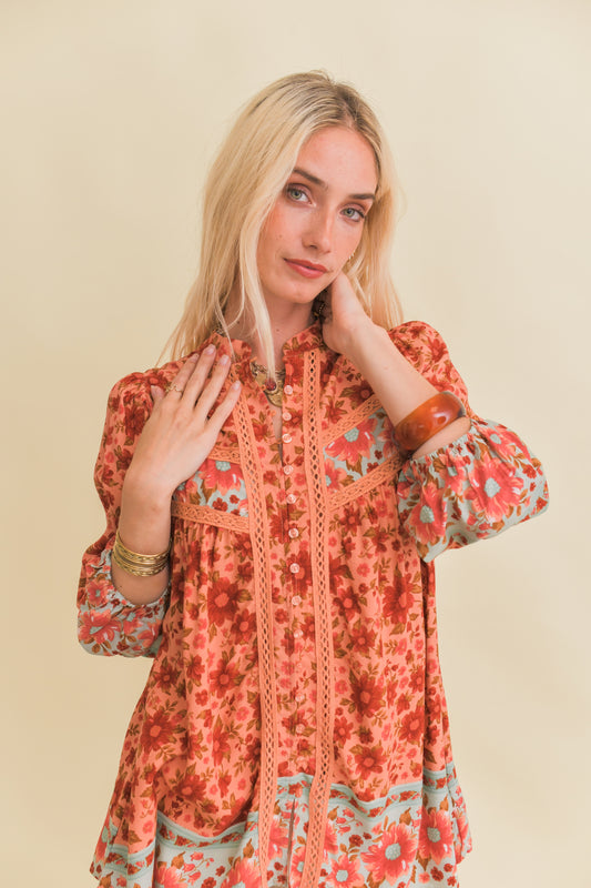 LILLIANA PRINT BREE BLOUSE