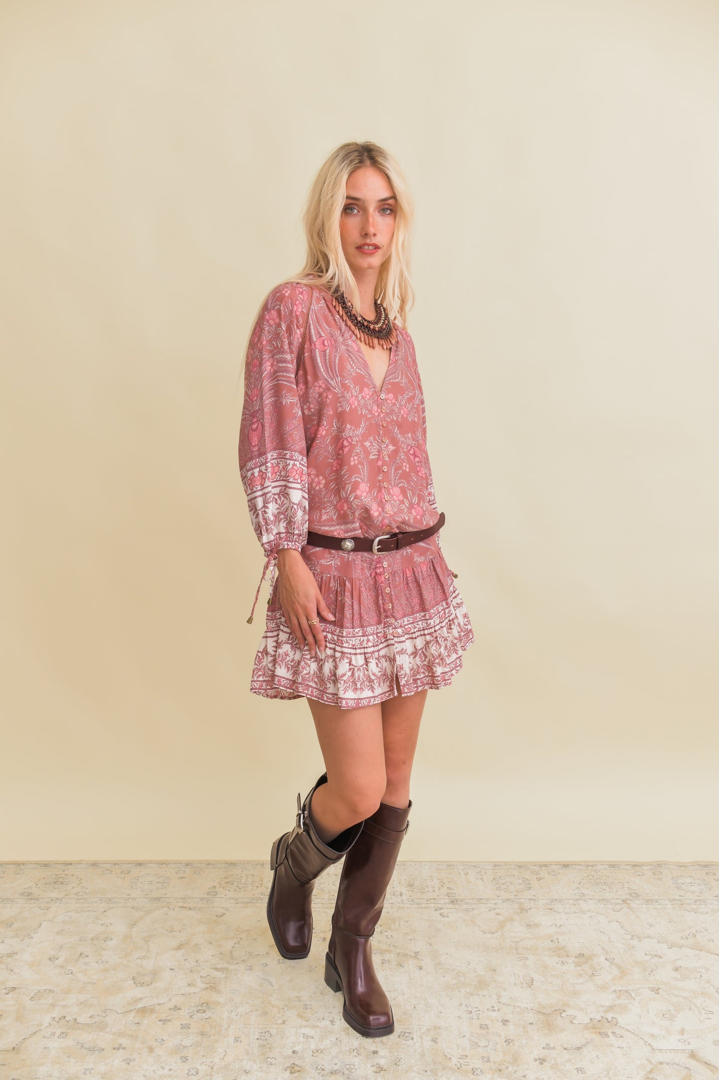ANGELINA PRINT INKA MINI DRESS
