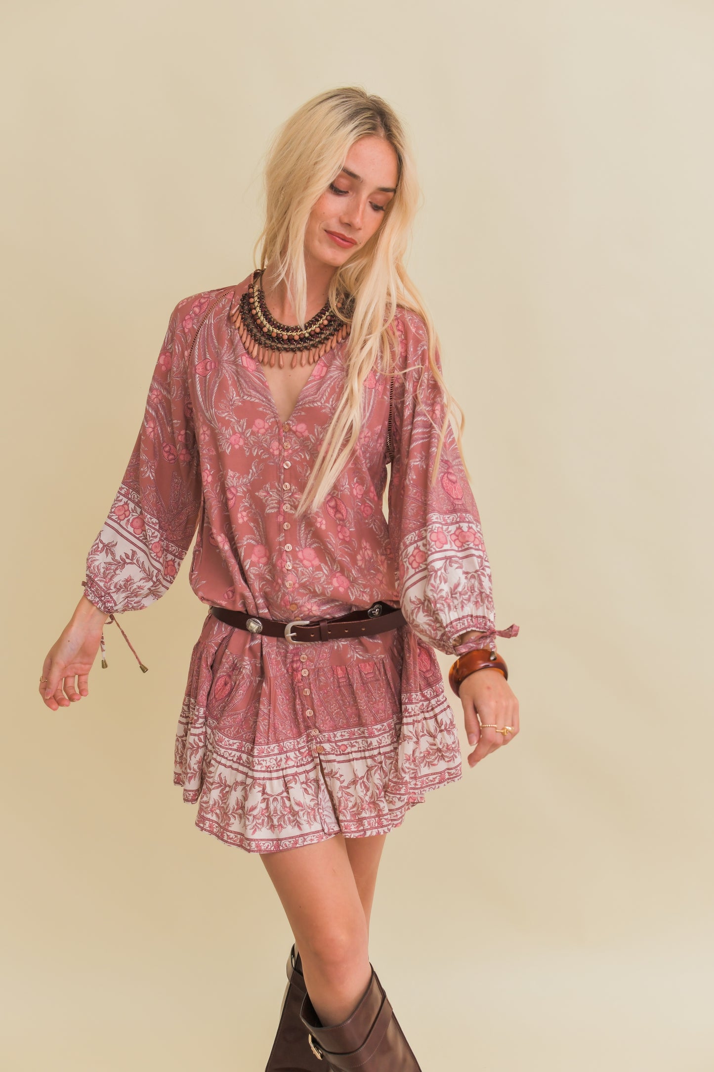 ANGELINA PRINT INKA MINI DRESS