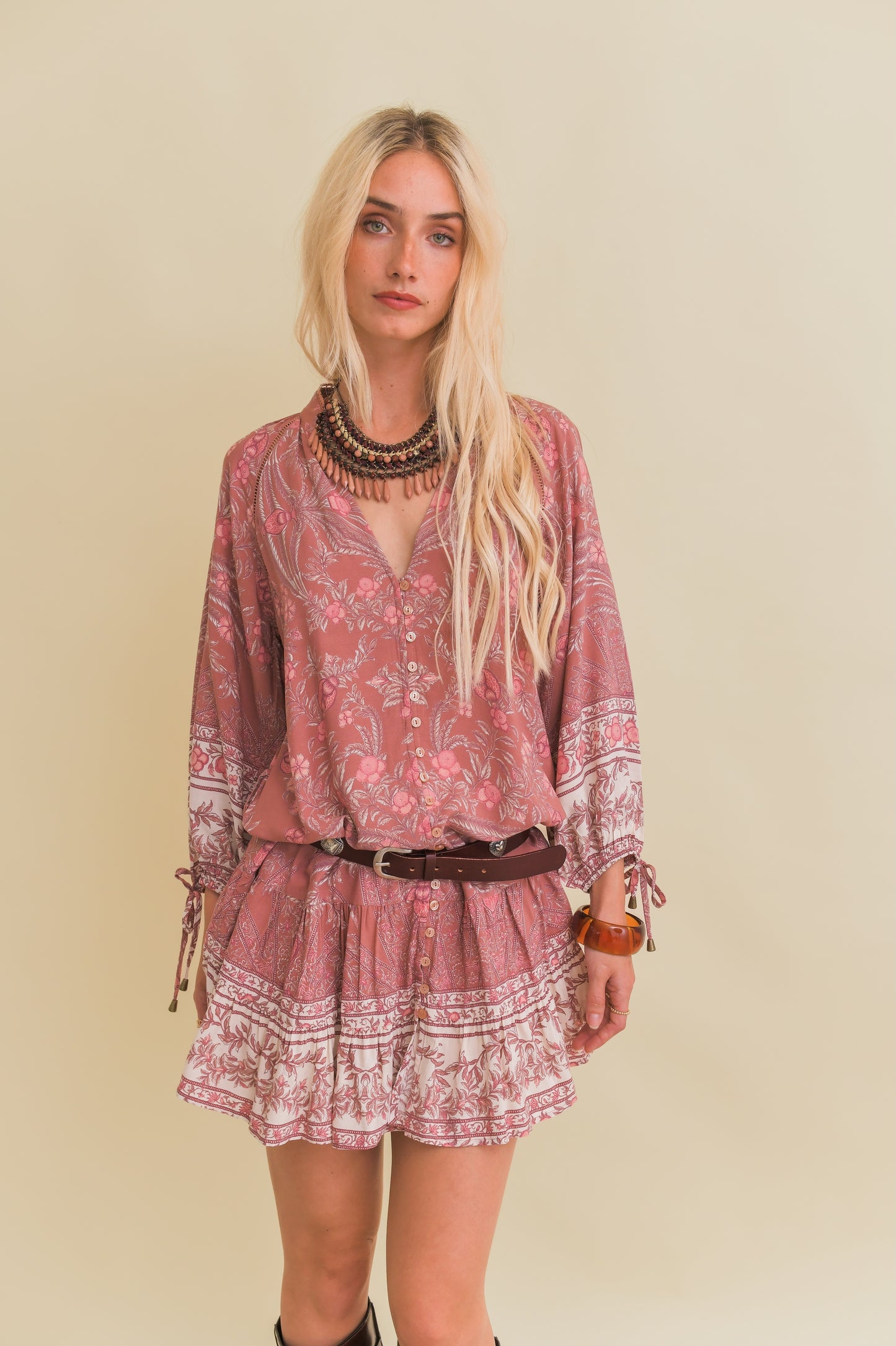 ANGELINA PRINT INKA MINI DRESS