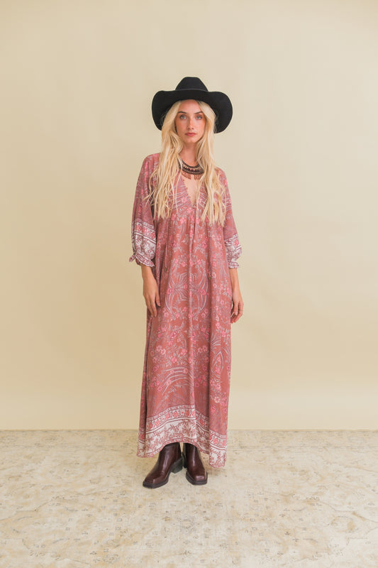 ANGELINA PRINT BREE MAXI DRESS