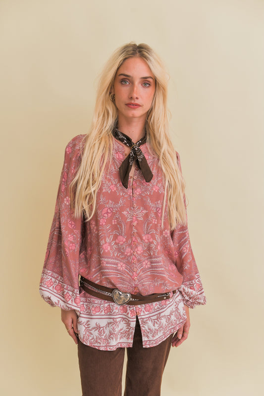 ANGELINA PRINT MAHALIA BLOUSE