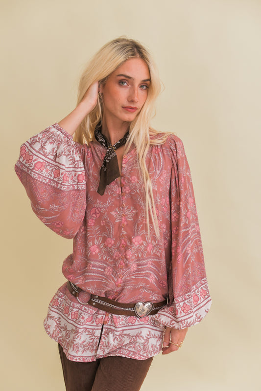 ANGELINA PRINT MAHALIA BLOUSE