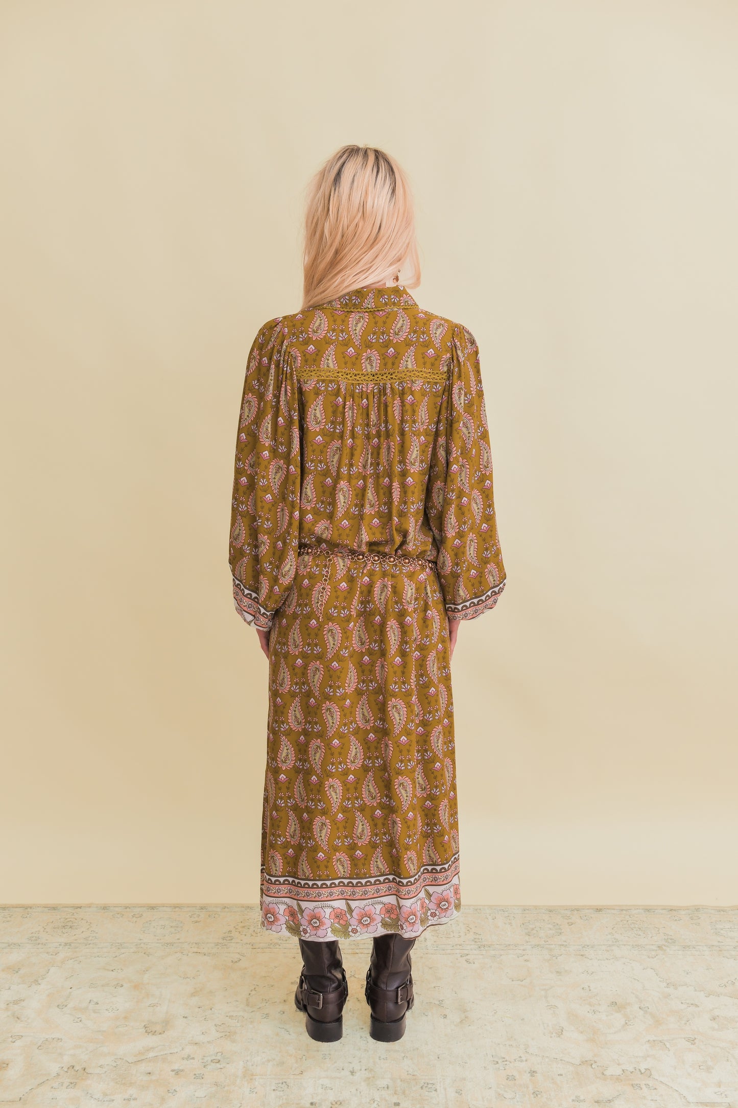 AMALIE PRINT WHITNEY MIDI DRESS